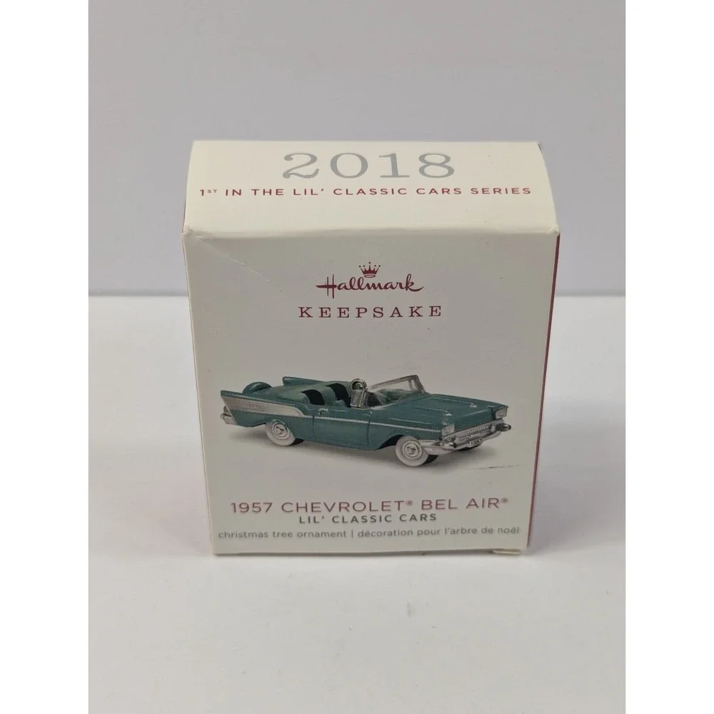 Hallmark Keepsake Christmas Mini Ornament 1957 Chevrolet Bel Air Lil Classic Car